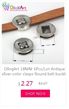 OlingArt 18*10mm 6 Stück/Set Leder-Verschlüsse Keramik-Quadratlochperlen Neuer Topseller Mehrfarbige Mischung DIY Schmuckherstellung Leder – Detail 10