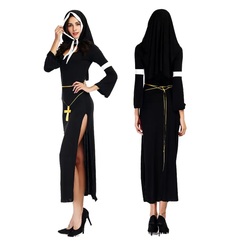 Kinder Erwachsene Jesus Drama Priest Kostüme Papst Nonne Cosplay Frauen Männer Junge Mädchen Kostüm Party Purim Halloween Weihnachten