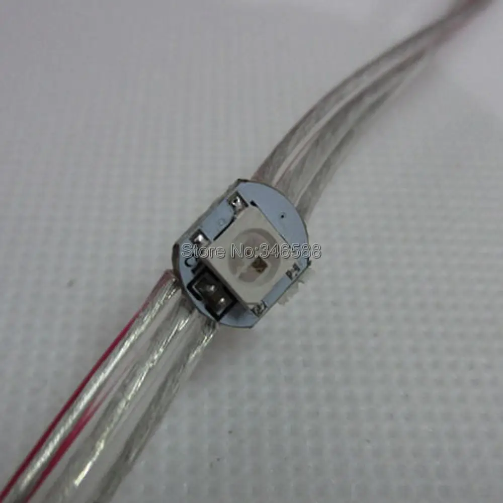 100x Presoldered Prewired DC5V WS2812B 5050SMD with Built-in WS2811 IC RGB Full Color Individually Addressable LED Module String