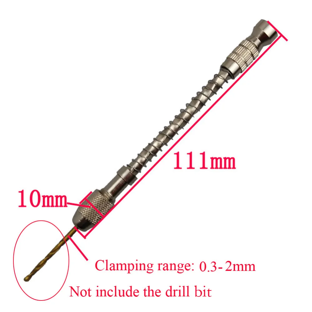 WREOW Twist Drill Bits HSS Micro Drill Bit Tool Set W/Micro Aluminum Semi-Auto Keyless Hand Drill Chuck For Woodenworking Tool