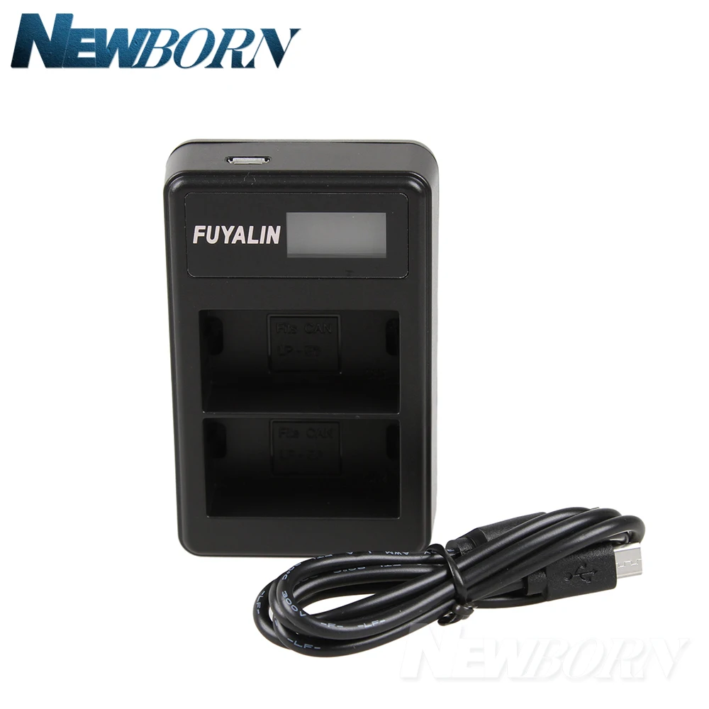 Cargador de batería Dual LPE17 LP-E17, USB, LCD, para Canon, EOS, M3, M5, 760D, 750D, 800D, 77D, Rebel, T6i, T6s, T7i, cámara DSLR