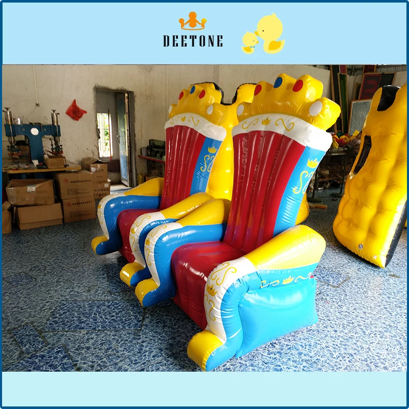 Sell PVC inflatable closed air king chair, beautiful princess throne, beautiful prince throne, suitable for all kinds of party a