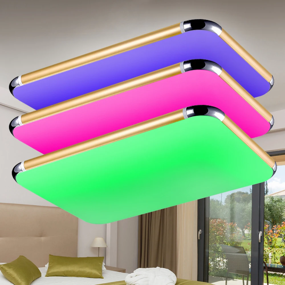 NEW Led Ceiling Lights Light Chandeliers Ceiling 2.4G RF Remote  Dimmable Color Changing Lamp for Living Room Bedroom