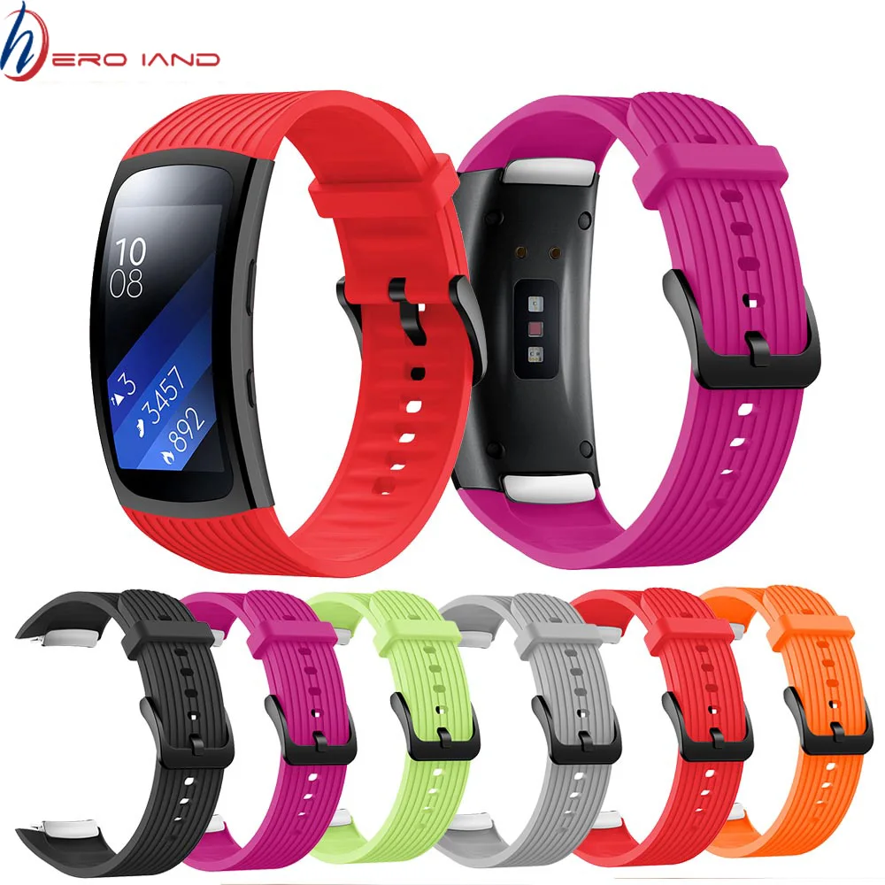 Soft Silicone Pure color Strap For Samsung Galaxy Gear Fit 2 Pro R365 Watch Band wrist straps for Samsung Gear Fit 2 SM-R360