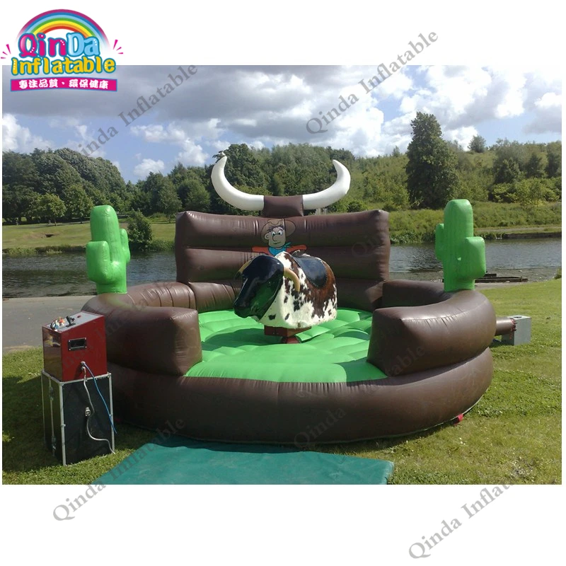 Crazy Spanish bullfighter game inflatable rodeo mechanical bull for sale A revolving bullfighter