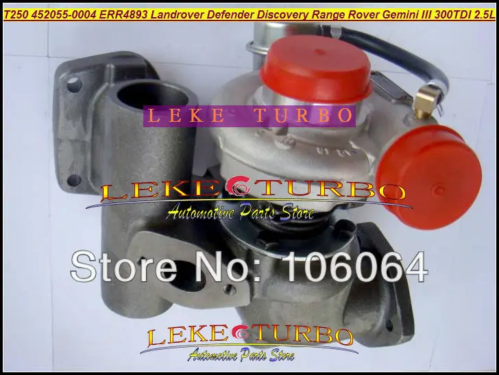 T250-04 452055-0004 452055 Turbo Turbocharger For Land Rover 90 110 Discovery Defender Range Rover 1990- Gemini III 300TDI 2.5L