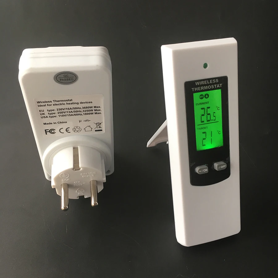 Wireless Thermostat Heating and Cooling Room Temperature Controller with Remote Control