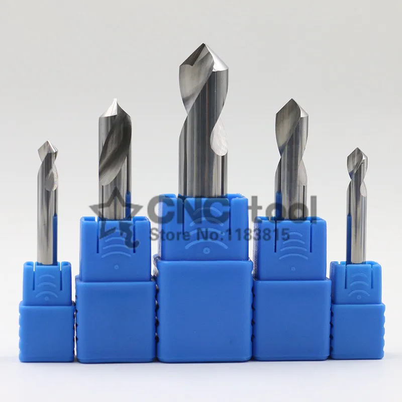 A3.0*D8 2pcs/set 60 degrees High quality Solid carbide center drill Processing: stainless steel and Steel etc.