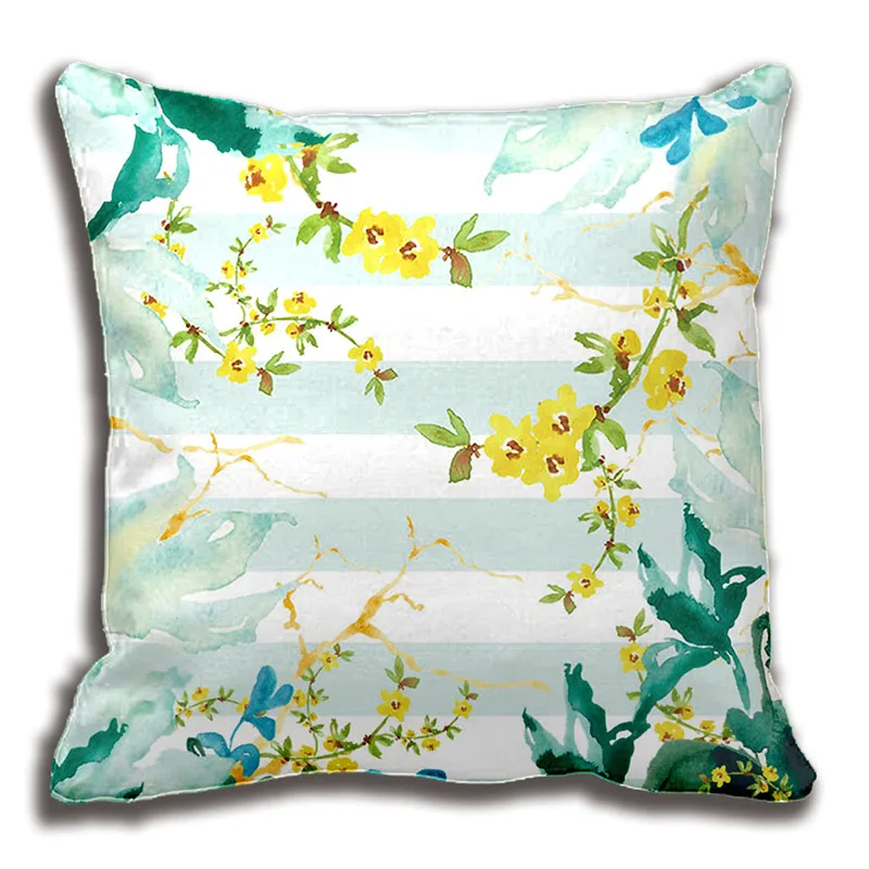 

Floral Watercolor Bouquet Collage Throw Pillow Decorative Cushion Cover Pillow Case Customize Gift By Lvsure For Car Sofa Seat