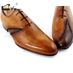 Cie Full Grain Calf Leather Upper High Quality Blake Stitched Hand-Painted Men's Oxford Casual Shoe OX195