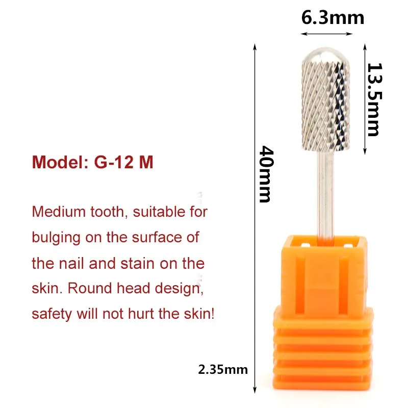 1pcs Milling Cutter Nail Art Drill Bit Tungsten Steel Alloy Grinding Head Grinding Machine Dedicated Sander Polishing Tools