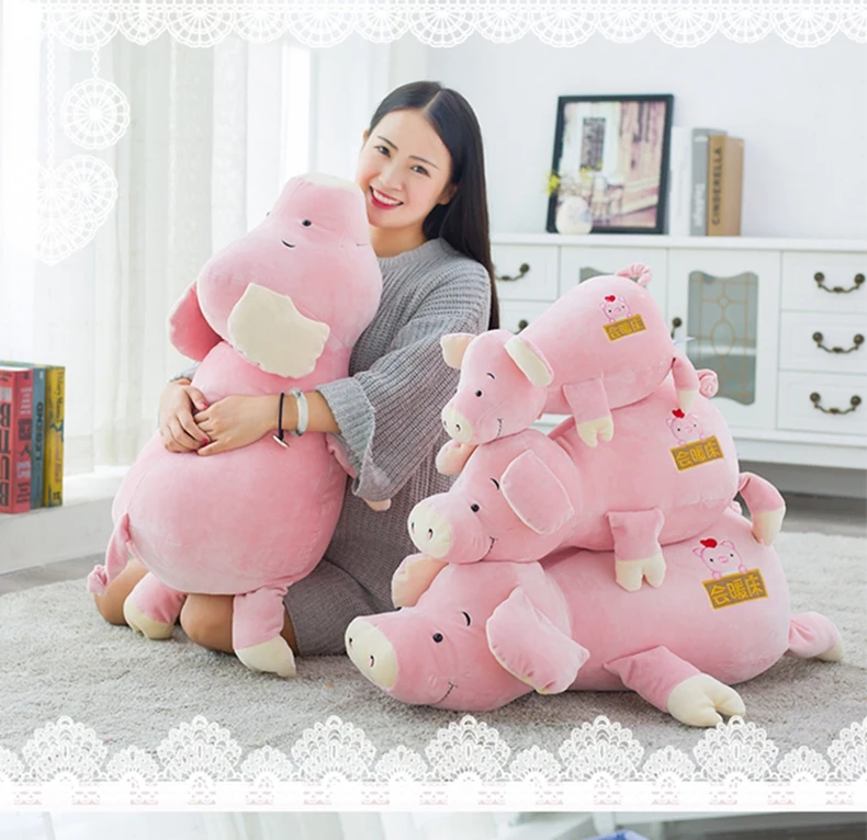 New Feather Cotton Plush Toys Bed Pillow Sofa Pillow Will Help You Warm The Bed Of The Pig, Soft Toy & Stuffed Animals Pig