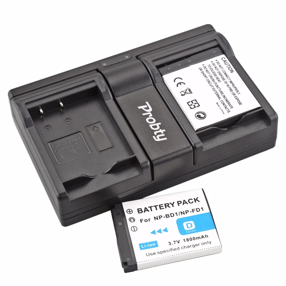 2 Pcs NP-BD1 NP BD1 Battery + USB Dual Charger for Sony Cybershot DSC-T2 DSC-G3 DSC-T70 DSC-T75 DSC-T77 DSC-T200 DSC-T300