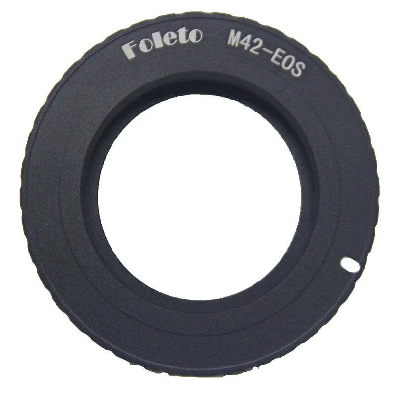 Foleto AF Camera M42 E  Black  AF Confirm Mount Adapter For M42 Lens to For Canon EOS EF Camera EOS 5D / EOS 5D Mark II / EOS 7D