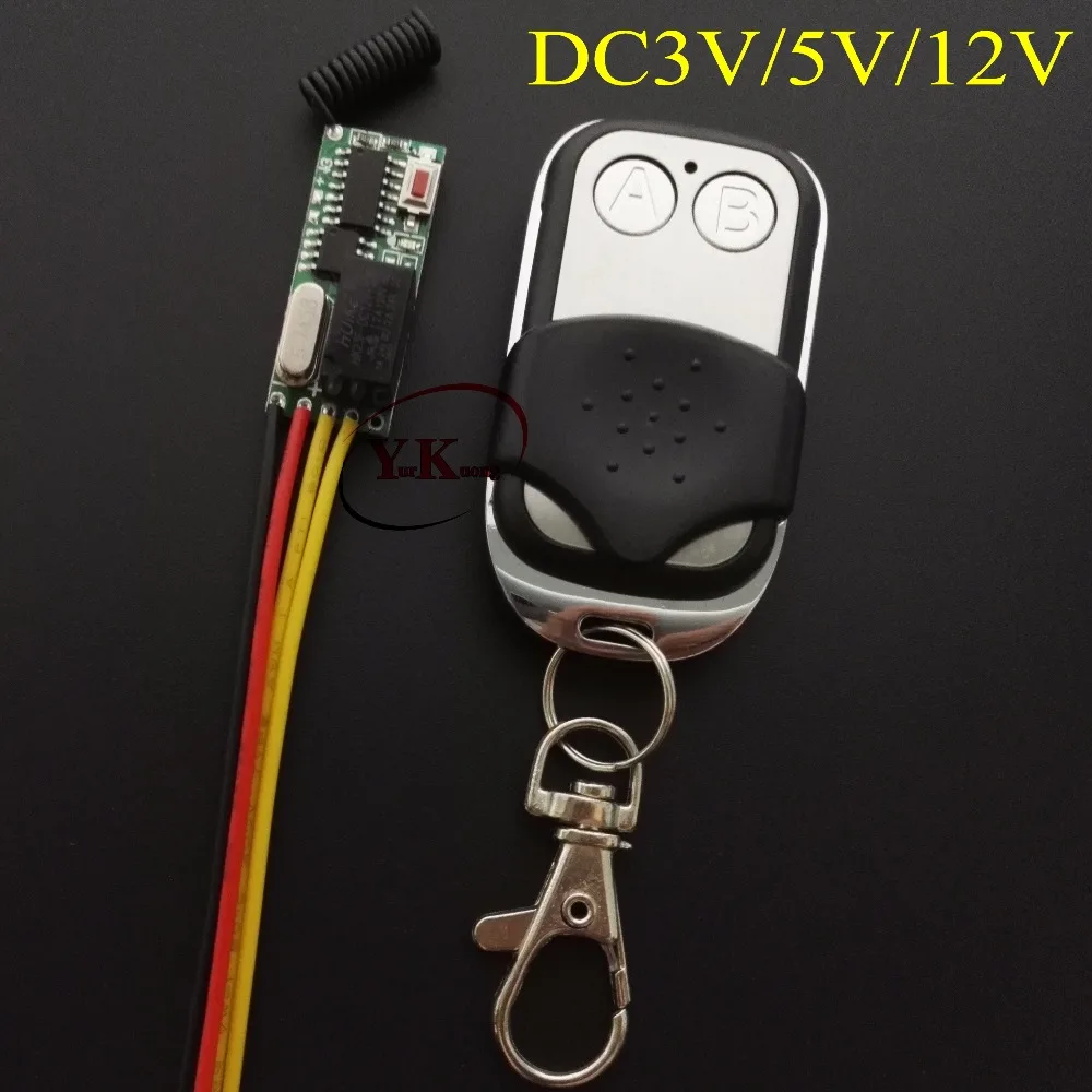 Remote Control Switch DC 3V-5V 3v 3.7v 4.5v 5v Light LED Lamp light emitting diode Lighting Remote Switch 3V 5v Relay NO COM NC