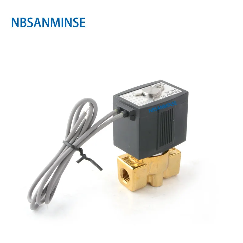 Imagem -02 - Nbsanminse Vx2120 g1 Bronze Válvula Solenóide Maneira Posição ar Vapor Válvula de Água Normal Fechar tipo Smc