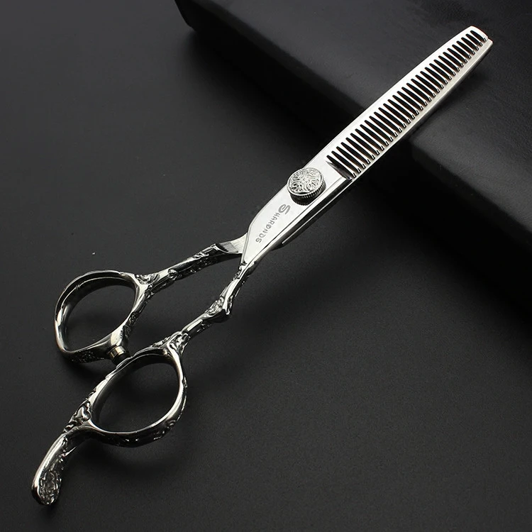 Sharonds Rose Pattern Scissors Set 6 inch / 7 inch Barber Scissors Japan 440c Steel Scissors Set