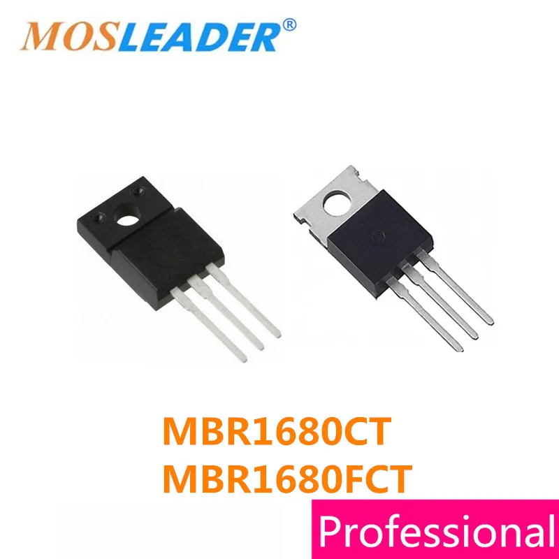 

Mosleader 50 шт. MBR1680CT TO220 MBR1680FCT TO220F MBR1680 16A Schottky высокое качество