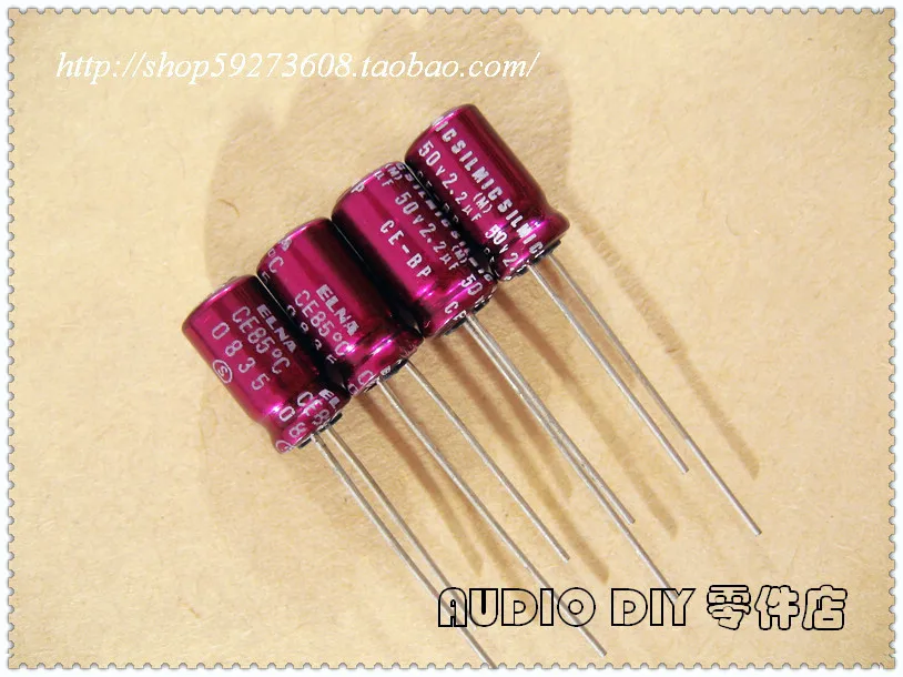 10pcs/30pcs ELNA purple red robe SILMIC CE-BP (RBS) 2.2uF/50V audio with a non-polar electrolytic capacitor free shipping