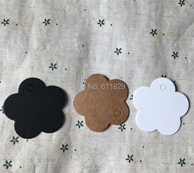 free shipping wholesales cute blank paper tag 4cm/DIY card/baking price tag/clothing printed label/kraft paper tag 500 pcs a lot