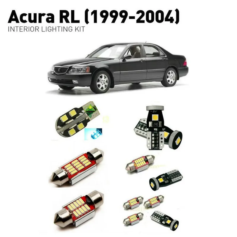 

Led interior lights For Acura RL 1999-2004 18pc Led Lights For Cars lighting kit automotive bulbs Canbus