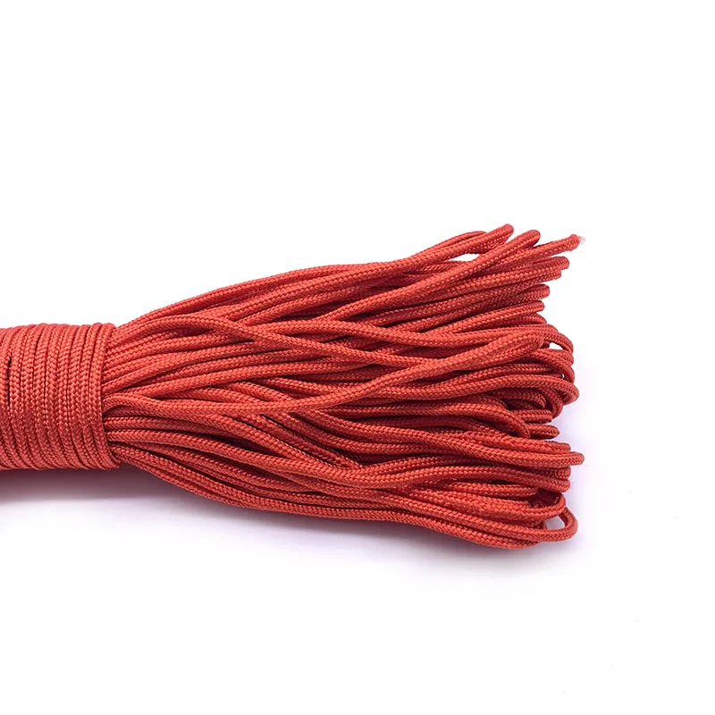 IQiuhike 100 Colors Paracord 2mm 100 FT,50FT One Stand Cores Paracord Rope Paracorde Cord For Jewelry Making Wholesale