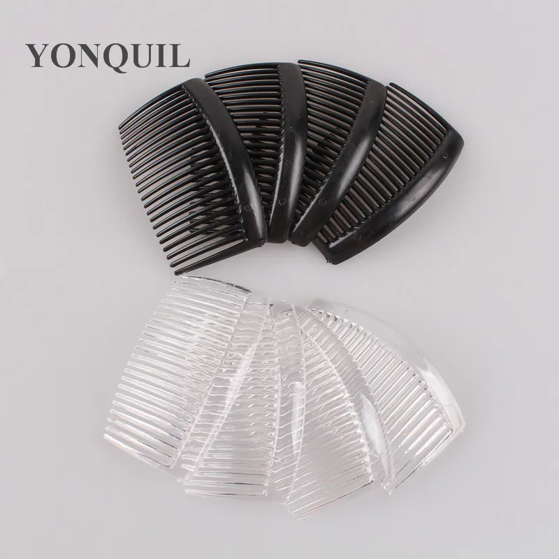 100Pcs/Lot High Quality Thick Plastic Hair Combs 8.5*4.5CM for Fascinator Decor Material DIY Hair Accessories Craft  Headwear