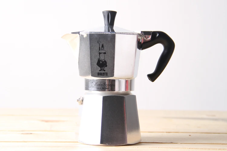 FeiC 1pc bialetti moka pot 2 cup 100ml espresso maker aluminum metal pot for stove for barista