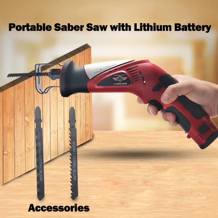 For shipping 12V Portable lithium-ion Reciprocating saws saber saw portable cordless electric power tools jig saw