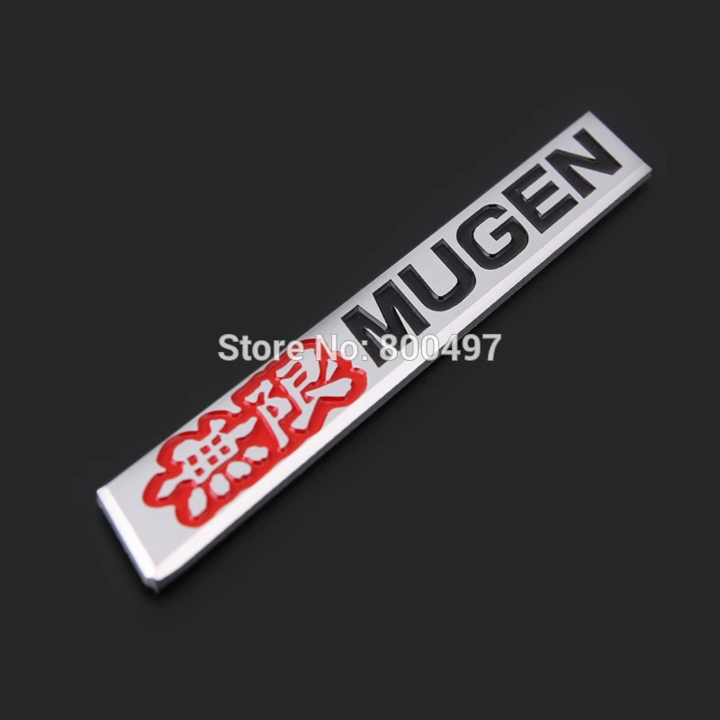 Newest 3D Aluminium Alloy Car Emblem For Mugen PowerCar Accessories Adhesive Car Logo Car Styling Badge