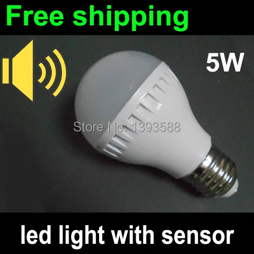 

Smart LED sound activated led light e27 sensor lamp AC220V AC230V AC240V 5W 7W