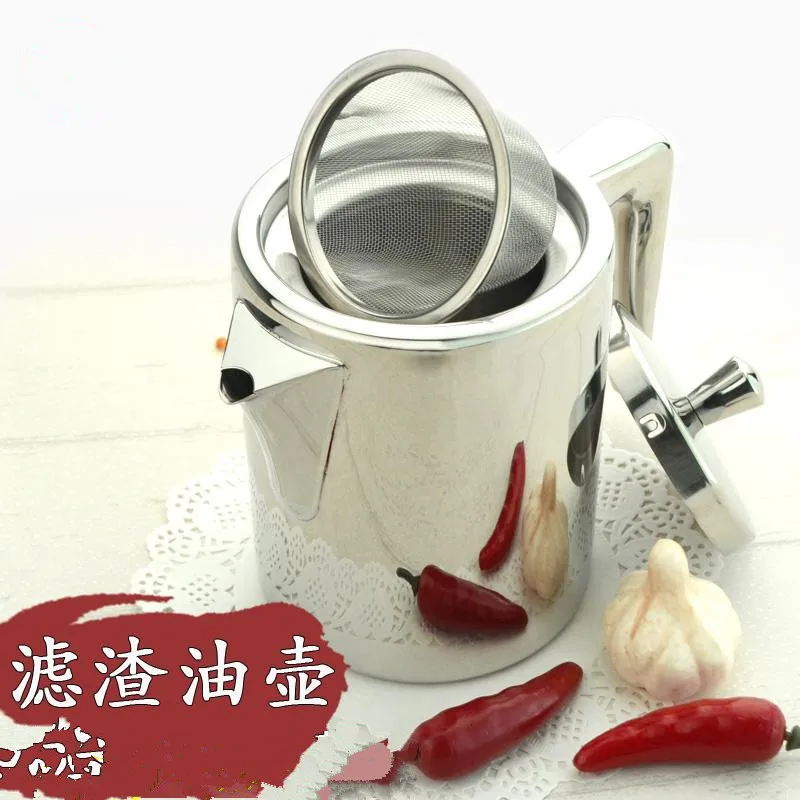 304 Stainless Steel Oil Kettle, Thickened Material Storage Bottle, Kitchen Household