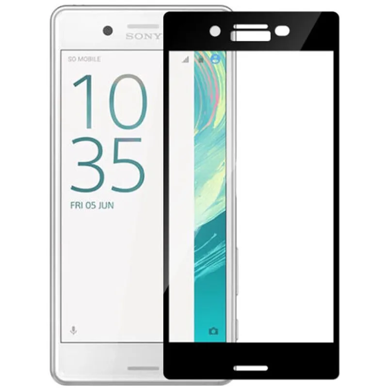 Полное покрытие из закаленного стекла для Sony Xperia X F5121 F5122 X Performance F8131 F8132 X Compact F5321 XP XC Защитная пленка для экрана