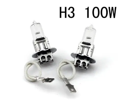 

2x H3 55W 3500k XENON Super White Halogen Car Headlight Bulbs FREE SHIPPING