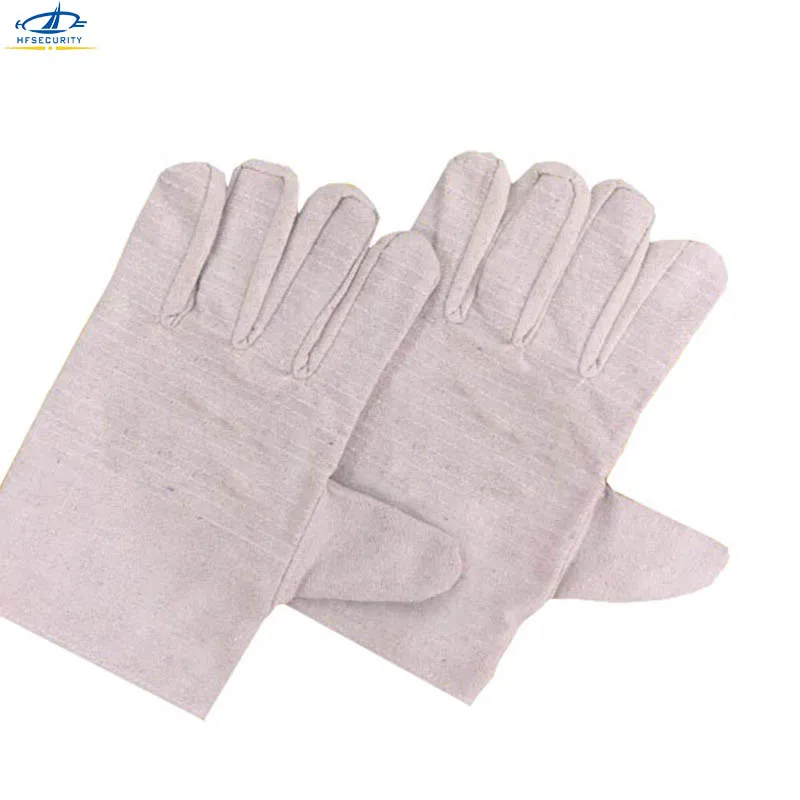 HF 10 Paris Canvas Thicken Safety Gloves XL Welding Welder Full Hand Wearing Unisex Working Protective Garden Gloves