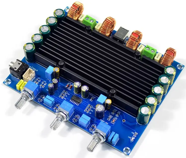 ใหม่ DC18V to DC24V ST074C TPA3116 ชิปคู่ 100 W * 2 2.0 CHANNEL Class D เครื่องขยายเสียงดิจิตอล