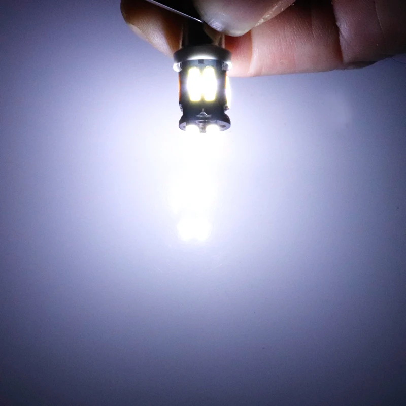 

100pcs BA9S Clearance Lights T4W 10 SMD 7020 Car Marker Light Parking Bulb Reading Dome Lamp license plate light white blue 12V