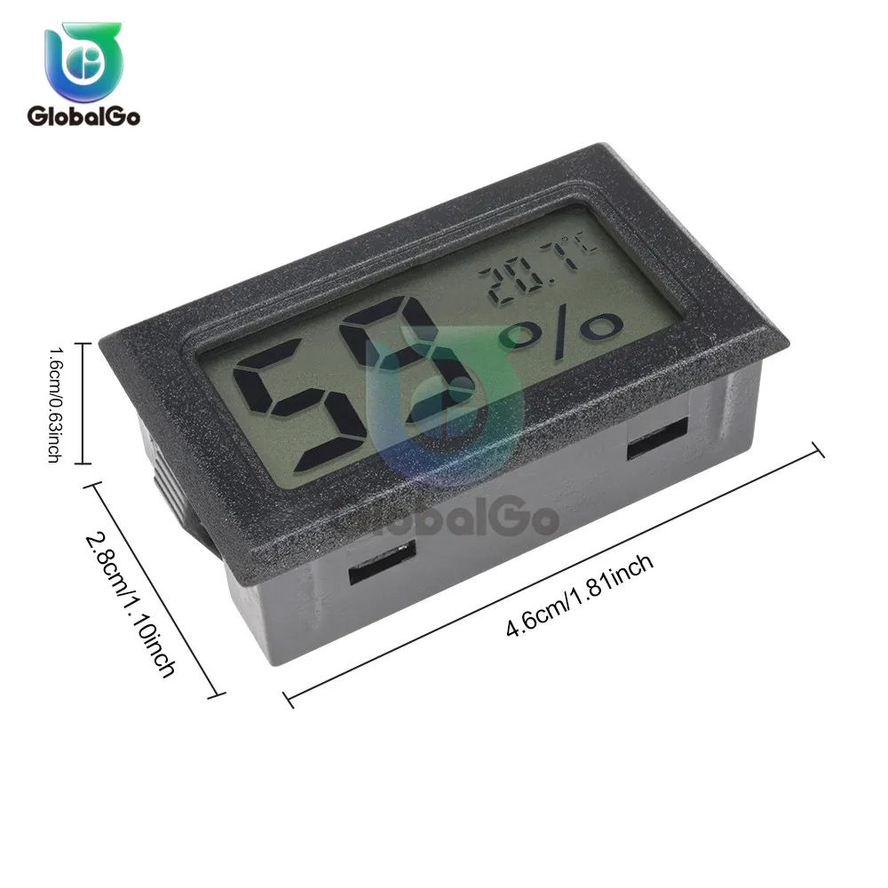 Mini Digital LCD Indoor Convenient Temperature Sensor Thermometer Hygrometer Temperature Humidity Meter Measuring Tool