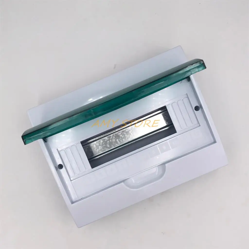 1Pc Modo di 12 Contenitore di Plastica Residence Surface Mounted Scatola di Distribuzione Centralino Su Guida DIN Scatole Elettriche Custodie