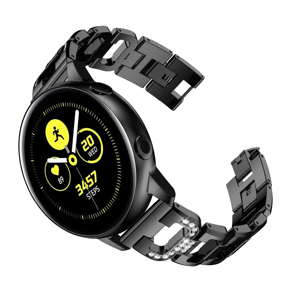 New Arrival Hot sale Suitable For Samsung Galaxy Watch Active 2 Classic Fashion Stainless Steel Bracelet  Replacement Strap