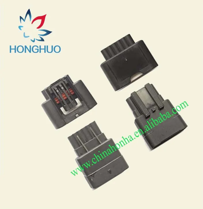 10sets 6pin waterproof auto connector female and male 0.6 including terminals and seal waterproof plugging 7287-1380-30