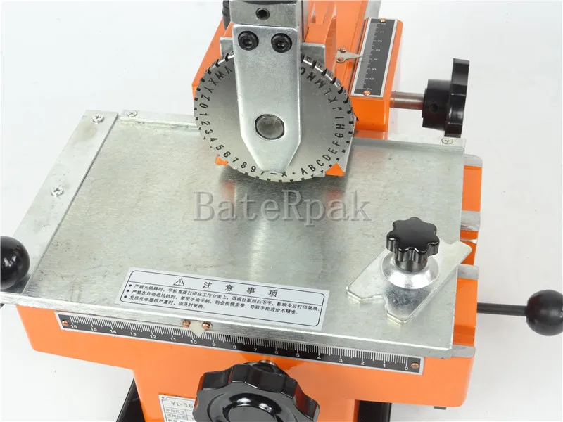 YL-360 BateRpak دليل آلة وسم ، الألومنيوم وسم الترميز آلة ، معدات المعلمة طابعة التسمية 2/2.5/3/4/5/6 مللي متر