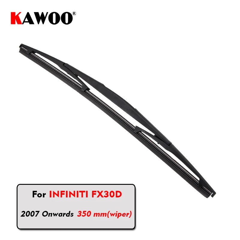 

KAWOO Car Rear Wiper Blade Blades Back Window Wipers Arm For Infiniti FX30D Hatchback (2007-) 350mm Car Accessories Styling