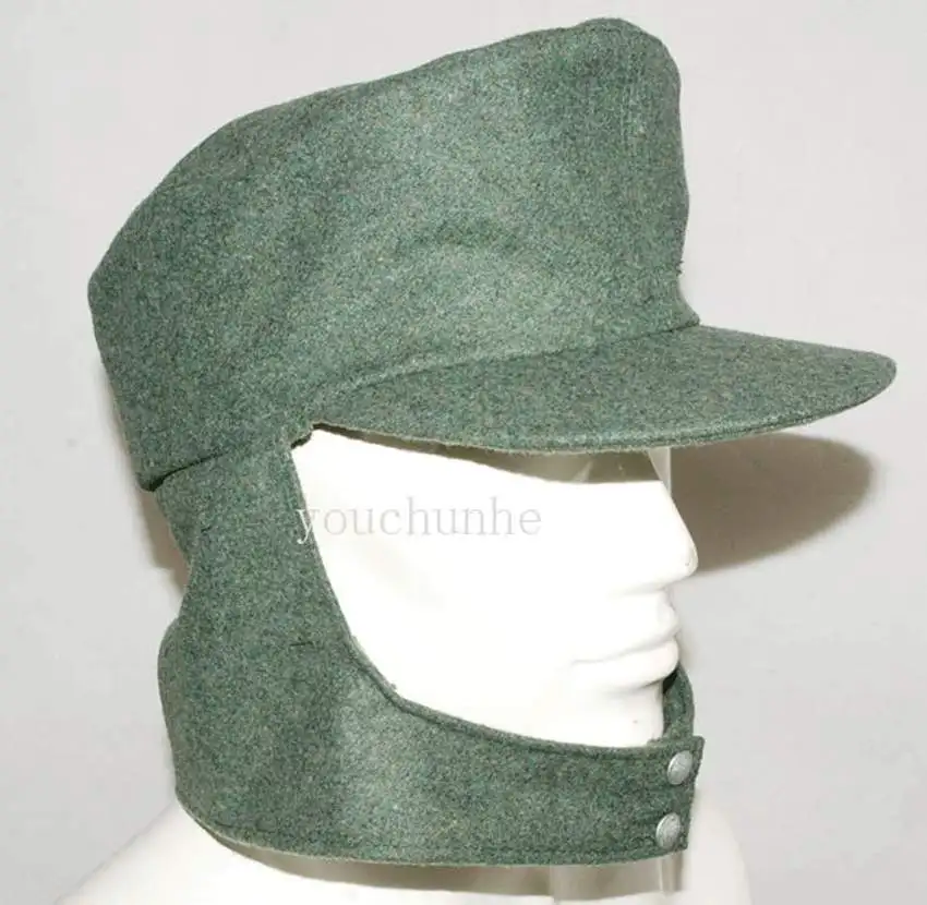 Military WWII WW2 German WH EM M43 Panzer Wool Field Cap- GM031