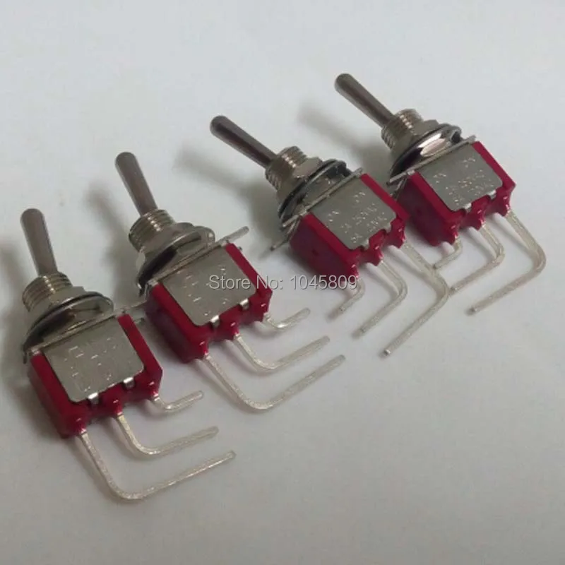 10 X 3-PIN SPDT ON-ON Mini Guitar Pedal Toggle Switch 5A 120VAC