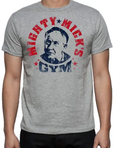 Mighty Micks Gym Workout Boxing Fight Training Teenage Natural Cotton Printed Man Fashion Round Collar T Shirt