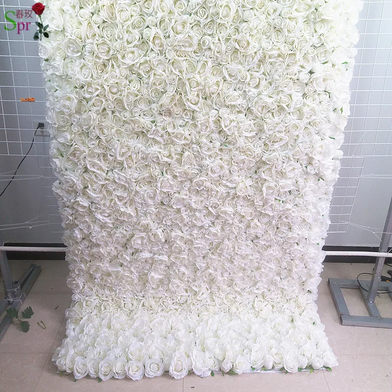 

SPR roll up cloth flower wall Artificial wedding occasion backdrop arrangement flowers decorations free shipping