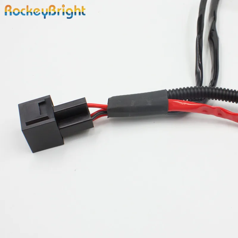 Rockeybright hid xenon bulb extension cable xenon hid kit relay wiring harness H1 H3 H7 H8 H9 H11 9005 9006 conversion kit relay