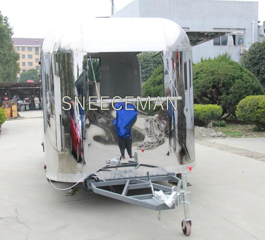 Food Cart Trailer Truck Rolled Fried Ice Cream Machine Most Popular Used In Food Cart