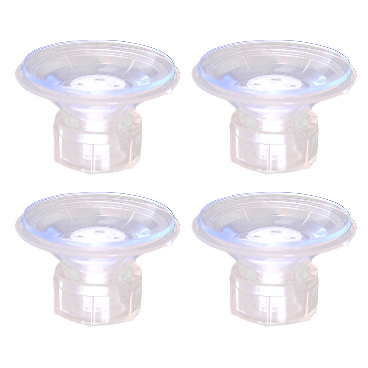 4Pcs Strong Suction Plastic Clear Suction Cup Wall Hangers Sucker Pads with a Bolt for Kitchen Glass Office Bathroom A20